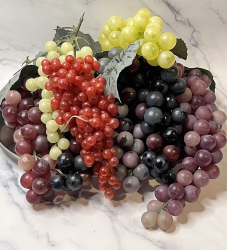 Vintage rubber grape - rubber, clusters